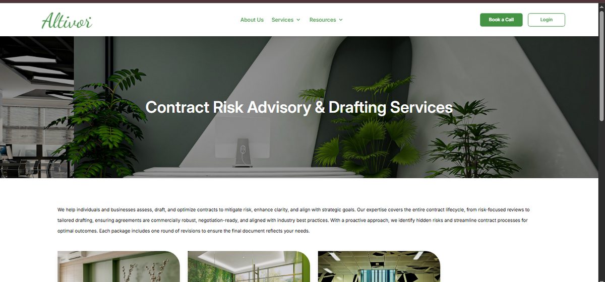 Altivor — Contract Risk Advisory & Drafting Services