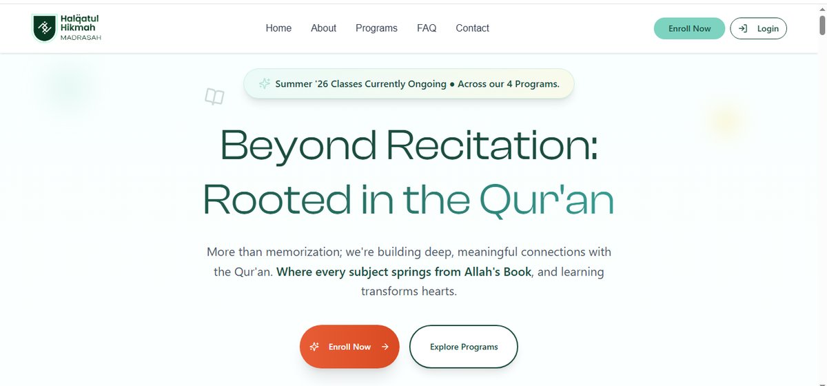 Halqatul Hikmah — Beyond Recitation: Rooted in the Qur'an